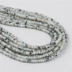 Natural Flat Round Stone Beads Abacus Shape Jaspers Quartzs Gems Beads For DIY Necklace Earrings Jewelry Making Accessori 2*4mm