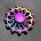1 piece set colorful fidget spinner for adults zinc alloy stress relief toy office anxiety relief stress relief leisure gift