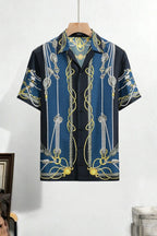 Men's Fashion Street Short-Sleeve Shirt High-Definition Pattern 3D Printed Shirt Hawaiian Outdoor Party Social Men's Clothing