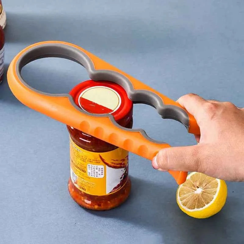 4-in-1 Jar Opener – Multi Function Lid, Bottle & Can Opener