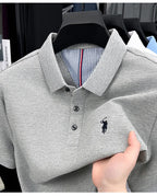 Men's 100% Cotton Polo Shirt – Short Sleeve Casual Golf & Business Shirt