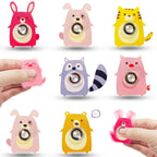6PCS Fingertip Gyro Toy Creative Acrylic Animal Cat Dog Fox Fidget Spinners Toys Stress Relief Party Favors Gifts