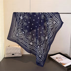 Luxury Cashew Square Scarf For Women Soft 70*70cm Neck Scarf Shawl Warp Elegant Neckerchief Bandanas Paisley Print Hijab