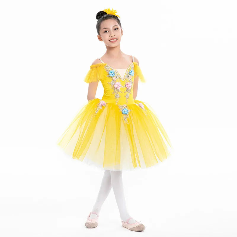 Children's Ballet Skirt, Girls' Dance Skirt, Ballet Performer Clothing, Children's Dance Skirt, Stage Performance Group Clothing