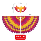 Kids Bird Cosplay Costume Wings Cape with Mask – Animal Outfit
