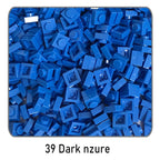 100Pcs DIY Bricks Parts 3024 1x1 Plate Educational Tech Construction Assmble Compatible Block Parts Toys for Child Kids