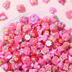 20pcs Candy Sweets Resin Flatback Slime Flat Cabochons Beads Embellishment For DIY Jewelry Findings Accessories Making Supplies