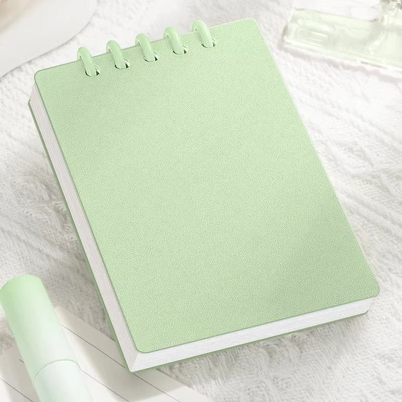 80 Sheets Binder A7 Loose-Leaf Notebook Horizontal Line Inner Page Style Note Set Stationery School Office Supplies