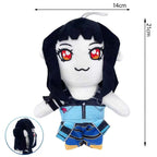 New hot Anime Hunters Plush Cute Purple Tiger Black Hat Magpie With 3 Eyes Monster Hunt Girl Group Stuffed For Fans Gifts