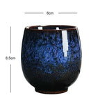 Japanese Style Ceramic Tea Cup Kiln Transformation Espresso Cup Porcelain Kung Fu Teacup Pottery Coffee Mug Wine Drinkware