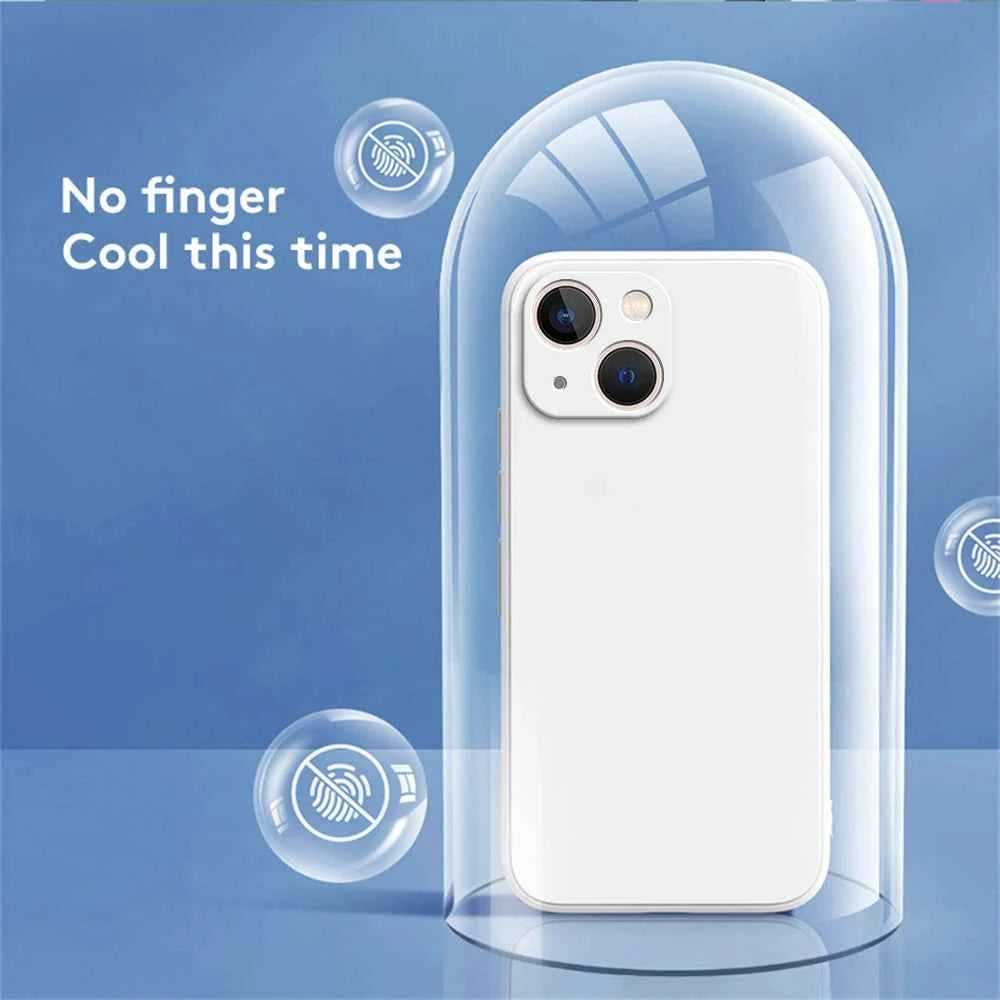 Square Square Liquid Silicone Phone Case for iPhone 14 Plus 11 12 13 14 Pro Max 12 13 mini Luxury Camera Protective Cover