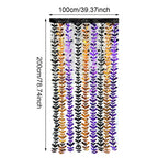 Halloween Pumpkin Bat Spider Fringe Backdrop – Spooky Party Decor