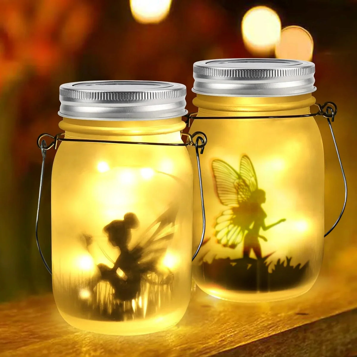 Solar Mason Jar Light Solar Lantern Fairy Lights Waterproof IP65 Hanging Standing Solar Lamp Garden Ornament for Patio Lawn