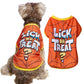 Halloween Pet Clothing – Funny Pumpkin Skull Tee