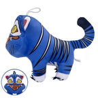 New hot Anime Hunters Plush Cute Purple Tiger Black Hat Magpie With 3 Eyes Monster Hunt Girl Group Stuffed For Fans Gifts