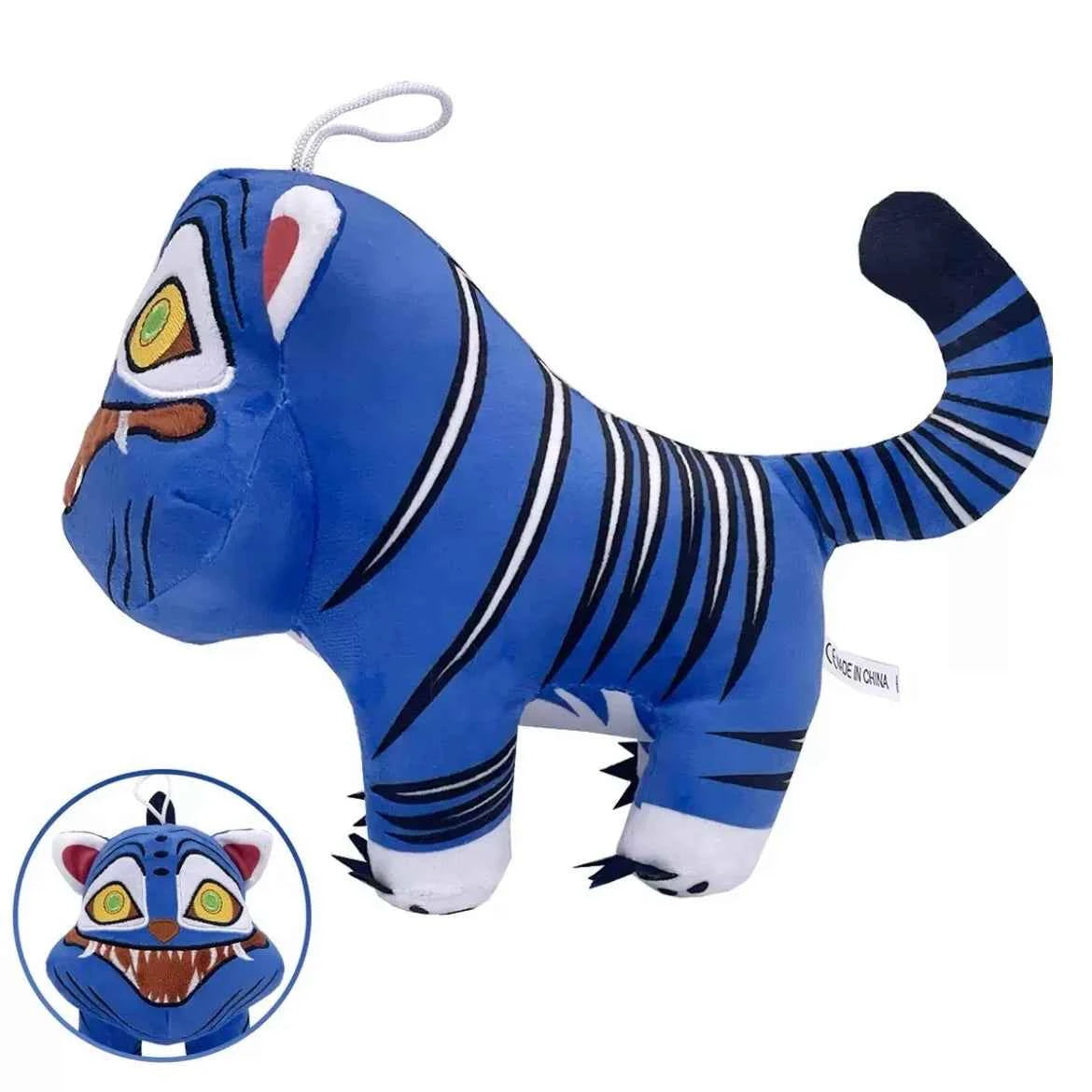 New hot Anime Hunters Plush Cute Purple Tiger Black Hat Magpie With 3 Eyes Monster Hunt Girl Group Stuffed For Fans Gifts