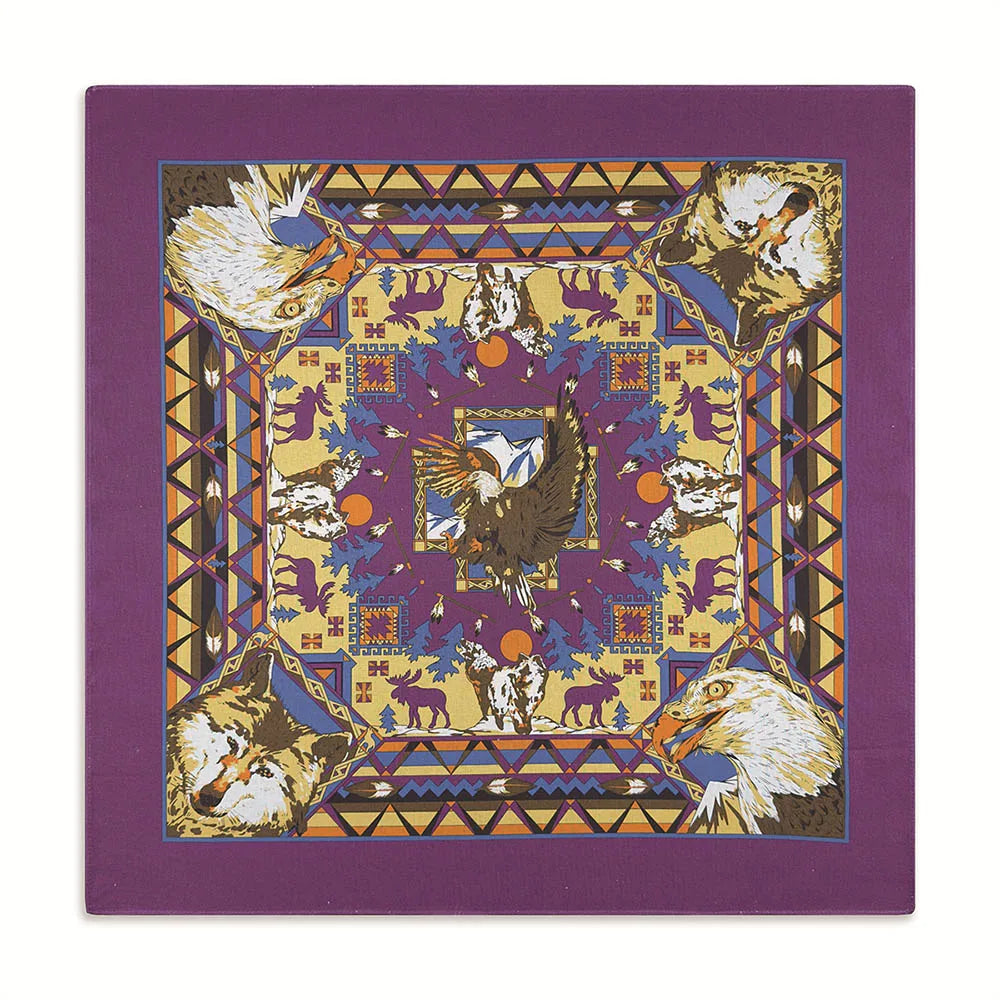 High Quality Skull Chimpanzees Print Cashew Hip Hop Cotton Square Bandana Scarf Riding Headband Paisley Gifts For Men Unisex