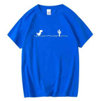 Men High Quality Cotton Blend Funny Dinosaur Print T Shirt Loose O-neck Summer Cool Men Tshirt Short Sleeve T-shirt Male Tee Top