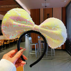 Cartoon Minnie Mouse Ear Headband New Holiday Party Christmas Snowman Headdress Cosplay for Adults Kids Hair Accessories