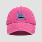 Stitch Casual Hat Kawaii Cartoon Anime Figure Baseball Caps Breathable Snapback Sun Hats Adjustable Peaked Cap Unisex Kids Gifts