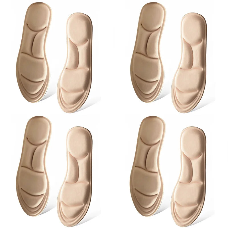1/2/4/16Pairs 5D Massage Memory Foam Insoles For Shoes Sole Breathable Cushion Sport Running Insoles For Feet Orthopedic Insoles