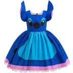 Girls Stitch Cosplay Dress – Cartoon Princess Costume Outfit