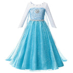 Girls Elsa Anna Princess Costume Dress – Summer Fancy Queen Outfit