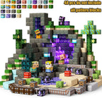 Magnetic Building Blocks Mine World Magnetic Pool Castle Villa Party Construction Brick Cube STEM Boy Girl Children Toy Set Gift