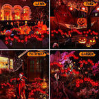 Halloween Outdoor Solar Eyeball Garden Lights Waterproof Purple Green Red LED Lawn Lights Yard Terraces Balcony Horror Decor