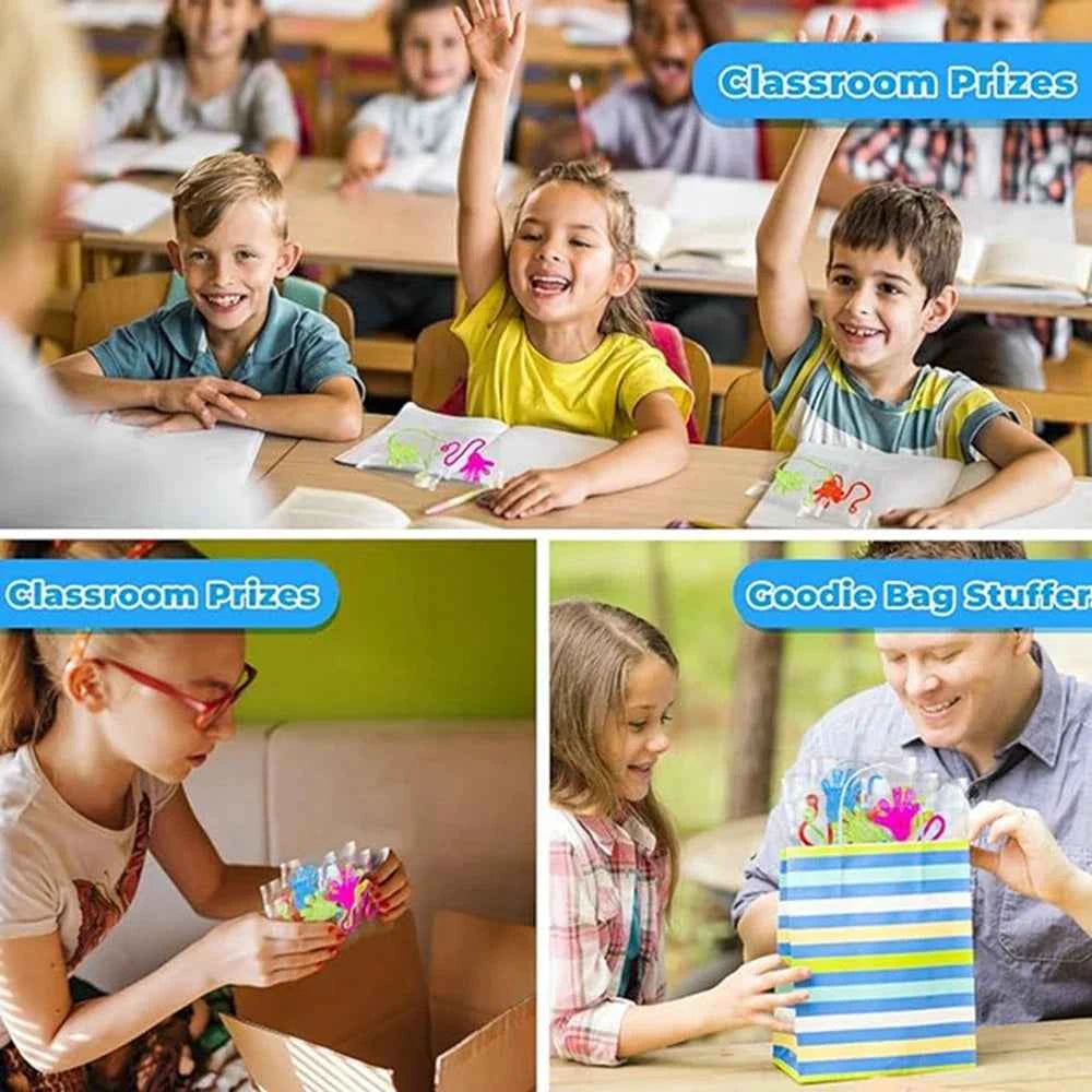 Glitter Sticky Hands Toy Set – Stretchy Sensory Party Favors
