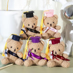 Dr. Bear Cute Plush Toy Doll Kindergarten Gifts Graduation Gifts Plush Doctor Teddy Bear Hanging Bag Charm Key Ring Holder
