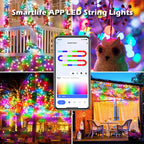 TUYA USB LED String Christmas Lights WS2812B RGBIC Light WIFI Full Color Addressable Individually LED Fairy String For Home