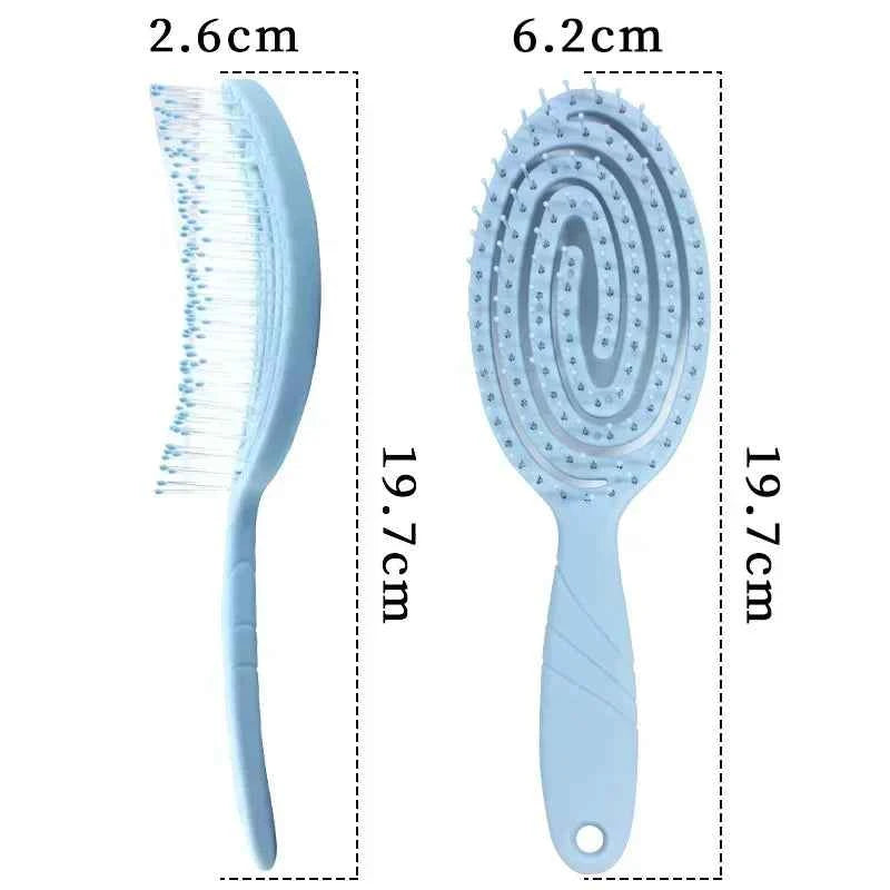 Relaxing Elastic Massage Comb Portable Hair Brush Massage Brush  Brushes Head Combs Scalp Massage Brush Wet And Wavy Bundl