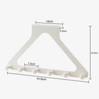 Clothes Hooks Behind The Door，PunchFree ，Traceless Hanger for Coats, Hats, Bags, and More，Over the Door Storage Organizer Hanger