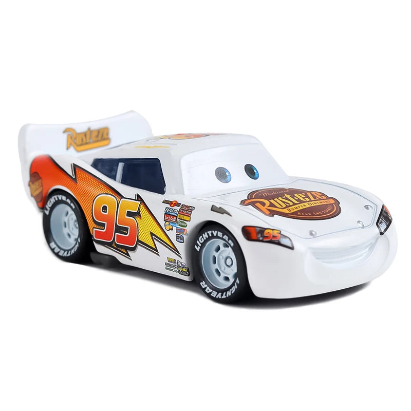 Disney Pixar Cars Piston Cup Racer Lightning McQueen Plated Version Magenta Color Alloy Diecast Model Toy Cars Children's Gift