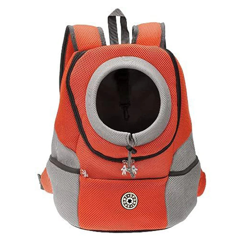 Double Shoulder Pet Carrier Backpack – Breathable Travel Dog Bag