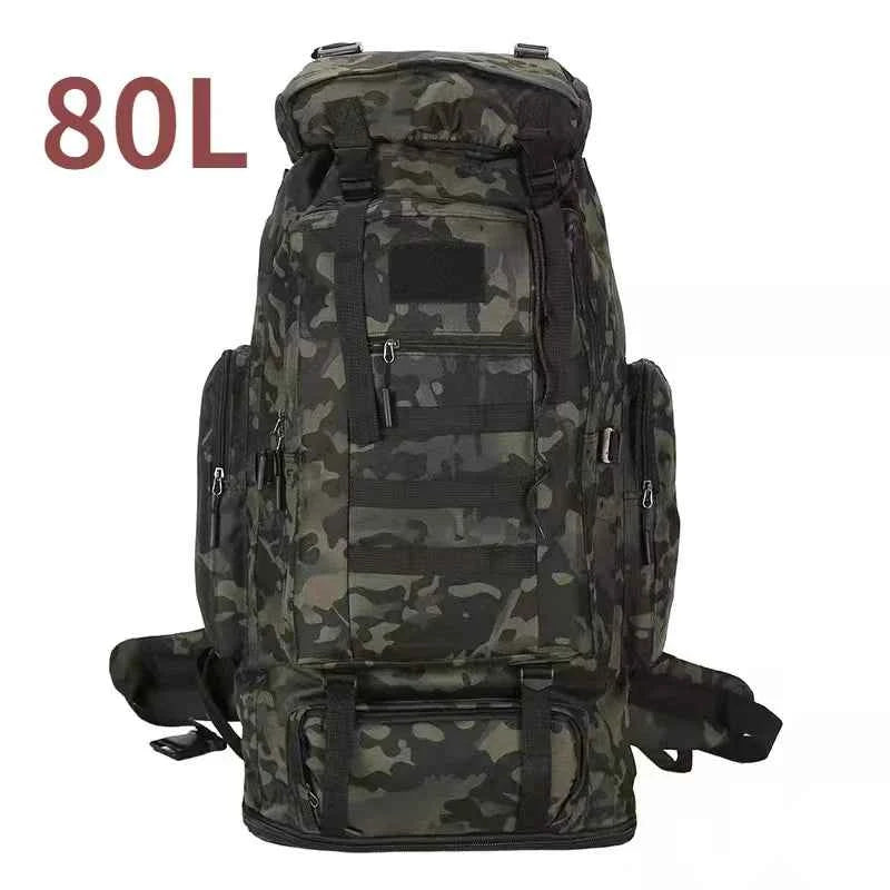 80L/100L  Mountaineering Bag Climb Bag Tactical Backpacks Large Backpack Outdoors Hiking Camping Travel Bags