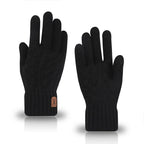  4colors Winter Warm Gloves Touchscreen Unisex Knit Finger Gloves Machine Washable Ideal for Travel Cycling Sports