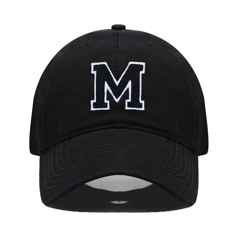 Initial Letter Embroidery Baseball Cap for Casual Sport Style