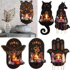 Wall Shelf Stone Wall Shelf Hand Wooden Display Stand Hanging Candle Holder Wall Decor Shelves  home decoration shelf decor