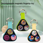 New Hand Spinner Series Elastic  Magnet Toy Colorful Decompression Fidget Spinner Toys for Adults Kids Christmas Gifts