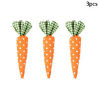 1/5pcs Easter Carrot Ornaments 2026 Spring Easter Party Decoration for Home Kids Birthday Favors Gift Soft Artificial Carrot Toy