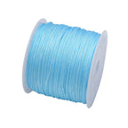 50Yds 0.8mm Crafts Nylon Cord For Jewelry Making Beading Braided Nylon Satin String for Bracelets Rattail Trim Chinese Knot