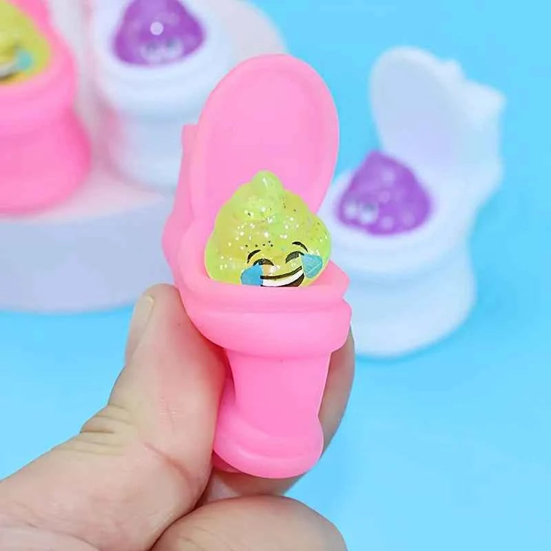 Squeeze Toilet Poop TPR Soft Kawaii Mochi Soft Stress Relief Fidget Toy,Laugh Out Loud with These Fun Prank Toilet Toys for Kids