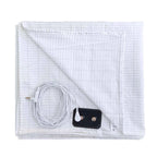 Conductive Silver Fiber Flat Bedsheet with Earthing Cord Antistatic Health Protection Sheet Grounded Improvement Sleep