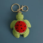 Ocean Series Animal Doll Crochet Keychain Handmaking Knitted Tropical Fish Keyrings Crochet Shark Doll Keychain Custom Accessory
