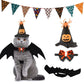 Cat Halloween Costume – Bat Wings, Hat & Necklace Set