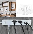 Double-Sided Adhesive Wall Hooks Hanger Strong Transparent Suction Cup Sucker Hooks Kitchen Bathroom Storage Plug Socket Holders