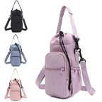 Portable Water Bottle Bag with Adjustable Strap Thermal Mugs Insulated Protective Cover Phone Pocket Outdoor Sports Travel Bag