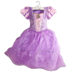 Kids Princess Cosplay Costume Girl Snow Queen Dress Halloween Carnival Clothes Cute Cosplay Evening Party Clothing for 2-10 Year